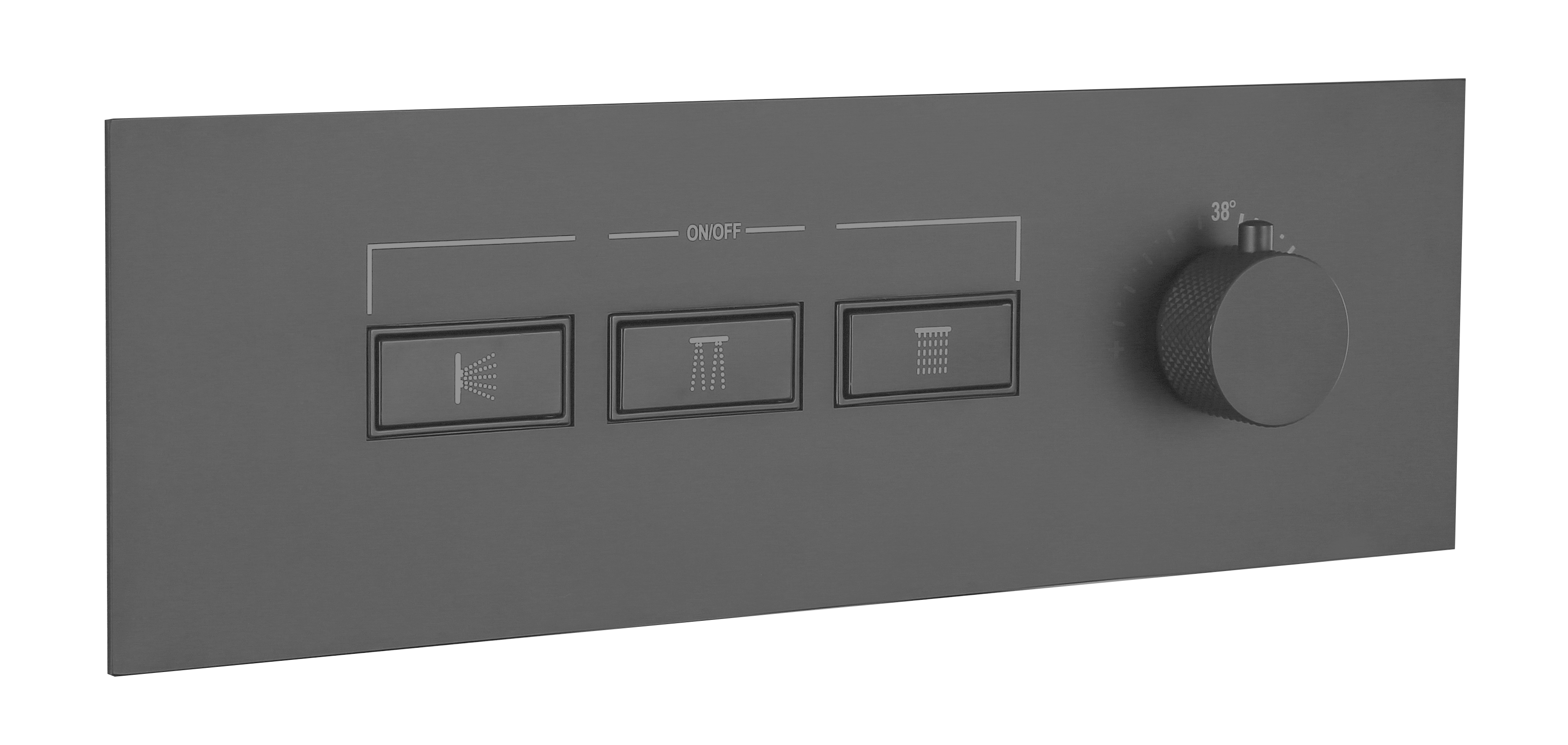 1008305 Shower Mixer Brushed Gunmetal Grey
