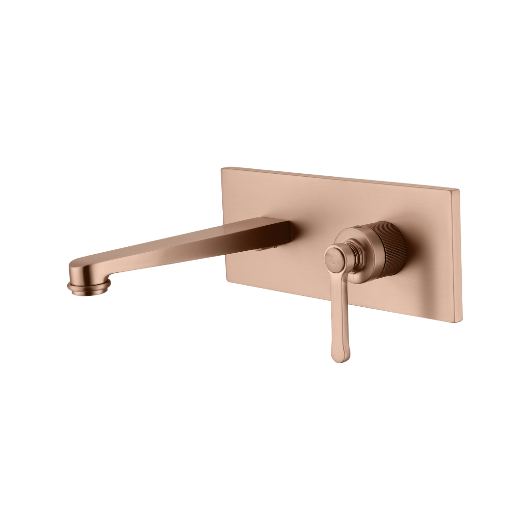 CM-103 Wall Mounted Basin Mixer Polished Rose Gold